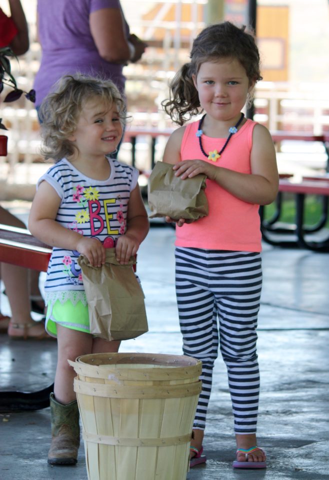 Pint-sized shoppers at the McCammon Farmers Market 2019